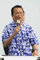 Aso on stumping tour