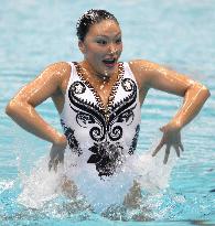 Suzuki wins bronze in solo event at synchronized swimming