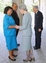 Emperor, Empress welcome Marshall Islands president, wife