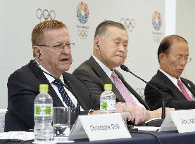 IOC commission head speaks to press in Tokyo on 2020 Olympics