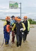 Torrential rains cause floods in eastern Japan