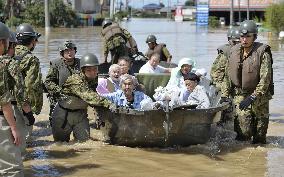Aftermath of massive floods in eastern Japan