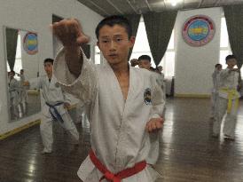 N. Korea children at Pyongyang academy