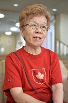 A-bomb survivor residing in Brazil gives interview