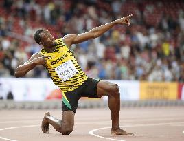 Bolt claims record 4th consecutive win in 200m at worlds