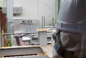 Subdrain pit to pump groundwater shown at Fukushima plant