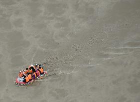 Downpours cause massive floods in eastern Japan