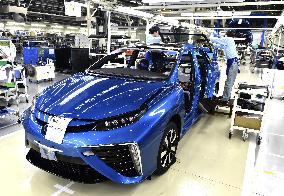 Toyota unveils production line for Mirai fuel-cell vehicle