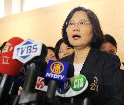 Taiwan opposition leader departs for four-day visit to Japan