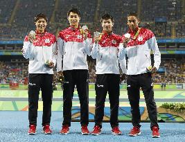 Olympics: Japan relay quartet gets silver medals
