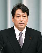 New defense chief Onodera vows to get scandal-hit ministry on track