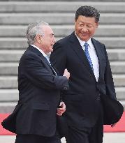 Brazilian President Temer in Beijing