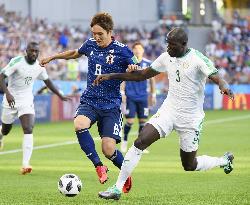 Football: Japan vs Senegal at World Cup