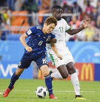 Football: Japan vs Senegal at World Cup
