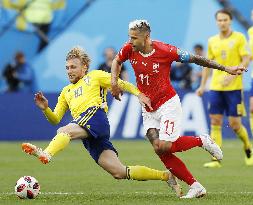 Football: Sweden vs Switzerland at World Cup