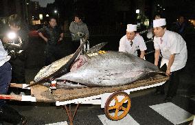 Tuna auction in Tokyo