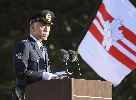 New Year police march in Tokyo