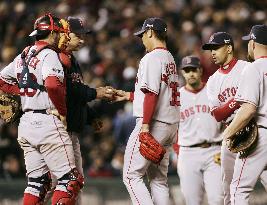 Matsuzaka gets win as Boston nears World Series title