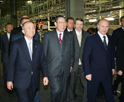 Toyota fetes opening of 1st Russia plant