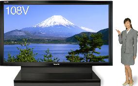 Sharp develops world's biggest 108-inch flat-panel TV