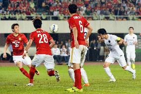 Kashima MF Shibasaki's goal too late against Guangzhou in ACL game