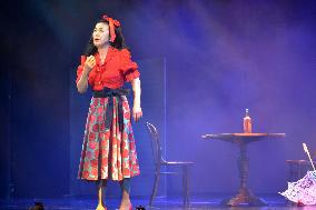 Actress Godai performs one-woman play "Yokohama Rosa" in New York
