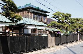 Luxury residence stands as tourist site in Hakodate, northern Japan