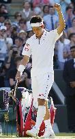 Nishikori beats Bolelli in 5-set Wimbledon opener