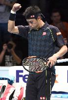 Nishikori marks 1st victory in ATP world tour finals