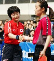 Japan's Fukuhara beaten in table tennis Asian Cup final