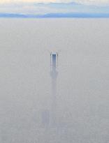 Tokyo Sky Tree reaches 497 meters high