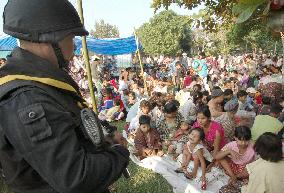 People from Myanmar affected by postelection fighting