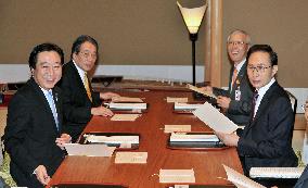 PM Noda, South Korean President Lee attend dinner in Kyoto