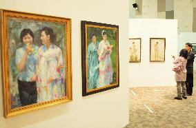 Paintings by N. Korean artists on exhibit in Seoul