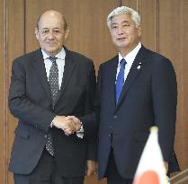 Japan, France defense ministers confirm need to form procurement deal