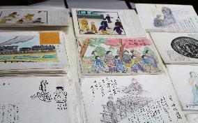 Picture diaries drawn by former Japanese schoolgirl right after WWII