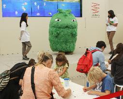 High-tech coloring event at Milan expo's Japan Pavilion