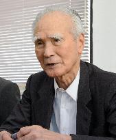 Ex-PM Murayama gives press conference on security laws