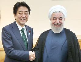 Abe urges Iran to follow nuclear deal so Japan can boost investment