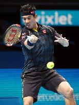 Nishikori marks 1st victory in ATP world tour finals