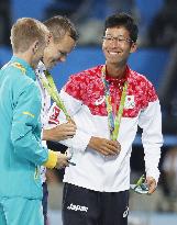 Olympics: Medalists of men's 50-km walk