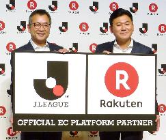 Soccer: J-League inks next giant sponsor as Rakuten signs on for 2-1/2 years