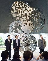 Nissan unveils sculpture to celebrate its business reconstruction