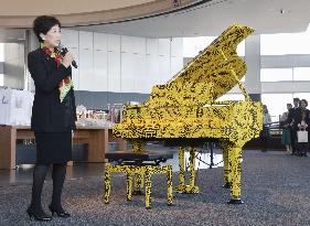 Piano designed by artist Kusama