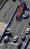 7-vehicle collision in central Japan