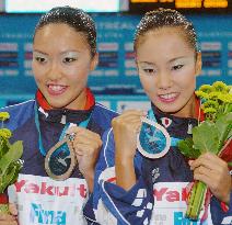 Suzuki, Harada win duet bronze in synchro swimming