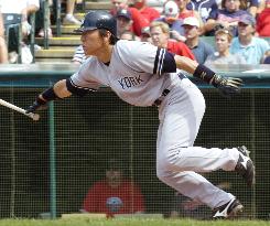 Matsui 2-for-3 as Yankees sweep Indians