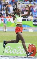 Ethiopia's Ayana wins women's 10,000-meter gold with world record