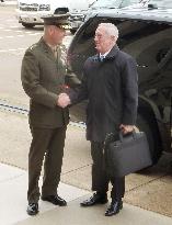 New U.S. Defense Secretary Mattis arrives at Pentagon