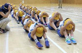 Children join N. Korea missile launch evacuation drill